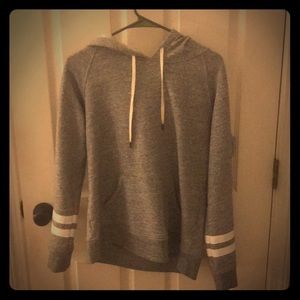 Gray workout hoodie